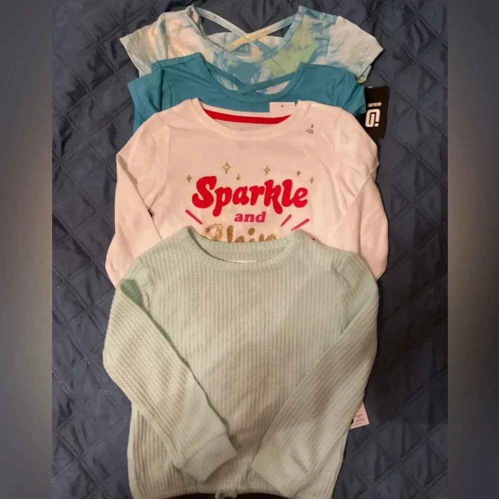 Epic Threads & Ideology Little Girls Bundle Long & Short Sleeve Sleeve Shirts S5